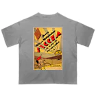 YS VINTAGE WORKSのフランス・ポー アールデコ　レトロ自転車 オーバーサイズTシャツ