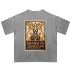 YS VINTAGE WORKSのオランダ・ミュージアム　アールデコ オーバーサイズTシャツ