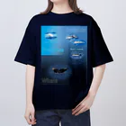 L_arctoaのイルカとクジラの違い オーバーサイズTシャツ