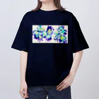 天宮エリカのblue pansy オーバーサイズTシャツ