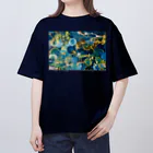 渦を10年描いてる人のBLUE UZU オーバーサイズTシャツ