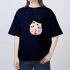 CHOSANAのネオ福笑い 頬を赤らめて Oversized T-Shirt