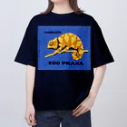 YS VINTAGE WORKSのチェコ・プラハ動物園　カメレオン オーバーサイズTシャツ