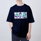 天宮エリカのblue pansy Oversized T-Shirt