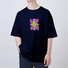 みにゃ次郎のステンドグラス Oversized T-Shirt