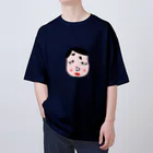 CHOSANAのネオ福笑い 頬を赤らめて Oversized T-Shirt