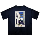 YS VINTAGE WORKSのスペイン・マドリード 1950年代　トラベルポスター Oversized T-Shirt