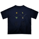 L_arctoaのカマキリの昼と夜の複眼（絵文字、背景透過ver） Oversized T-Shirt