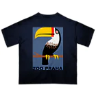 YS VINTAGE WORKSのチェコ　プラハ動物園　オニオオハシ オーバーサイズTシャツ