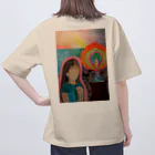 キキとココからのMagic hour / 穏やかな夕暮れの祈り オーバーサイズTシャツ