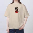 くねくね道のI ♡ BUDDHA オーバーサイズTシャツ