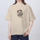 とりぼんのひ鳥っこ/ごま塩さん オーバーサイズTシャツ