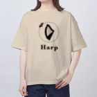 あんぱんのハープ　Harp オーバーサイズTシャツ