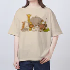 だちょう2020のとり太とともだち Oversized T-Shirt