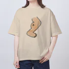 grandeviolaDESIGNのふくらはぎマン オーバーサイズTシャツ