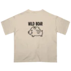 イノシシライフ INOsisiLIFEの「WILD BOAR」(黒線) オーバーサイズTシャツ