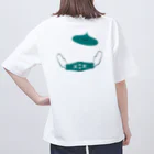 カニホイップのマスクの男   (前・後） Oversized T-Shirt