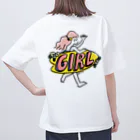 surf girl illustration yuriのGIRL!! オーバーサイズTシャツ
