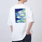 sketchbook shopの青の淵（バックプリント） Oversized T-Shirt