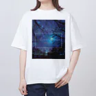 ゆにねこ惑星のପ天使の夏休みଓ夜空旅行 Oversized T-Shirt