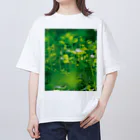 akane_art（茜音工房）の癒しの風景（クローバー） Oversized T-Shirt