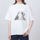 ぴすぴすのRinged seal Oversized T-Shirt