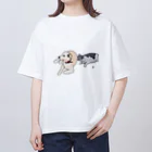 R!KAの犬と猫 Oversized T-Shirt