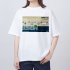 Teal Blue CoffeeのCafe music - Vol.8 ＆ Vol.9 - Oversized T-Shirt