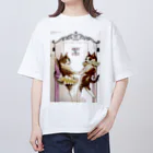 chidyu22の猫のダンスショウ オーバーサイズTシャツ