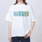 ざぱきちのお店の★くまさんクリームソーダデザイン Oversized T-Shirt