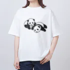 chippokeの双子パンダ Oversized T-Shirt