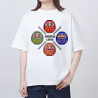 DARUMA_LANDのイロイロDaruma オーバーサイズTシャツ