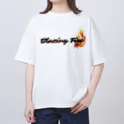 ArayashikI_Japanの炎-Blazing Fire-【淡色系アパレル】 オーバーサイズTシャツ