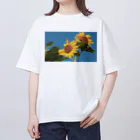 akane_art（茜音工房）の癒しの風景（ヒマワリ） Oversized T-Shirt