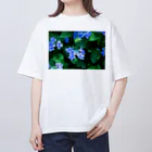 akane_art（茜音工房）の癒しの風景（アジサイ） オーバーサイズTシャツ