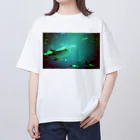 CROSS PROCESS（クロスプロセス）のaquarium_blue  Oversized T-Shirt