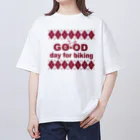 キッズモード某のチャリロゴアーガイル(azuki) Oversized T-Shirt
