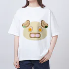 white-bearのらーめんぶた　とんこつver オーバーサイズTシャツ