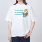 キッズモード某の真夏のスノーマン(濃色用) オーバーサイズTシャツ