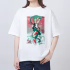 おおつきあやの辰年ガール オーバーサイズTシャツ