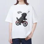 efrinmanのbicycleラブ 黒 オーバーサイズTシャツ