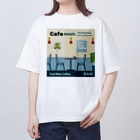 Teal Blue CoffeeのCafe music - Meeting place - Oversized T-Shirt