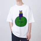 フクハラアキコの【audace × フクハラアキコ】フンコロガッソ 座る Oversized T-Shirt