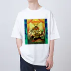 UETSUJI Shotaroの武甕槌大神 地震大鯰 要石ノ図 オーバーサイズTシャツ