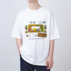 なすびのかわいい電車通ります！ オーバーサイズTシャツ