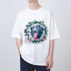 いざなぎ本舗の幸せの真ん中にフラッティ Oversized T-Shirt