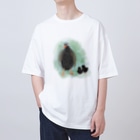 akane_art（茜音工房）のいきものイラスト（ヤンバルクイナの親子） Oversized T-Shirt