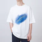 akane_art（茜音工房）のいきものイラスト（シロナガスクジラ） Oversized T-Shirt