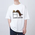 efrinmanのlovable labradorチョコ Oversized T-Shirt