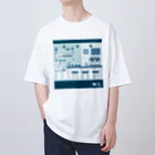 Teal Blue Coffeeの香るコーヒー オーバーサイズTシャツ